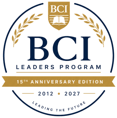 BCI 15th anniversary seal, 2012 to 2027